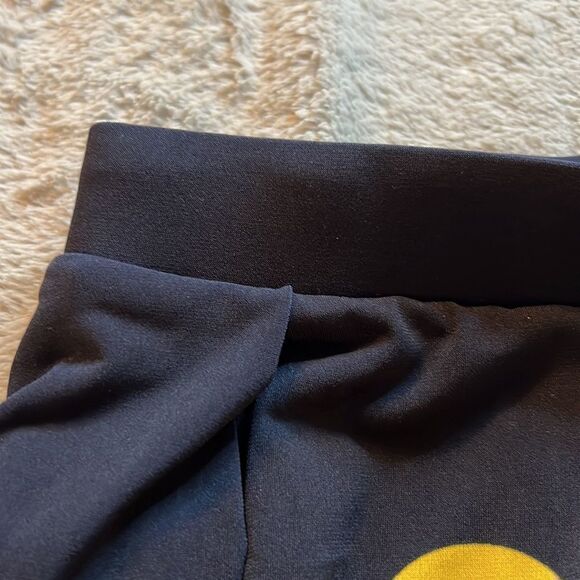 LulaRoe Navy with Yellow Polka Dots Full Pleated Skirt - Size XS - Picture 6 of 8